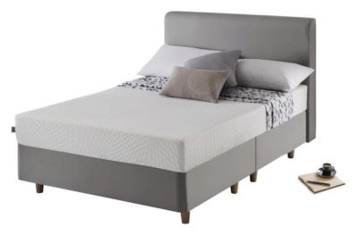 Studio by Silentnight Simple Double Divan - Slate Grey.
